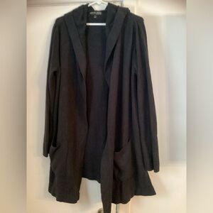 Barefoot Dreams hooded cardigan Black, L/XL